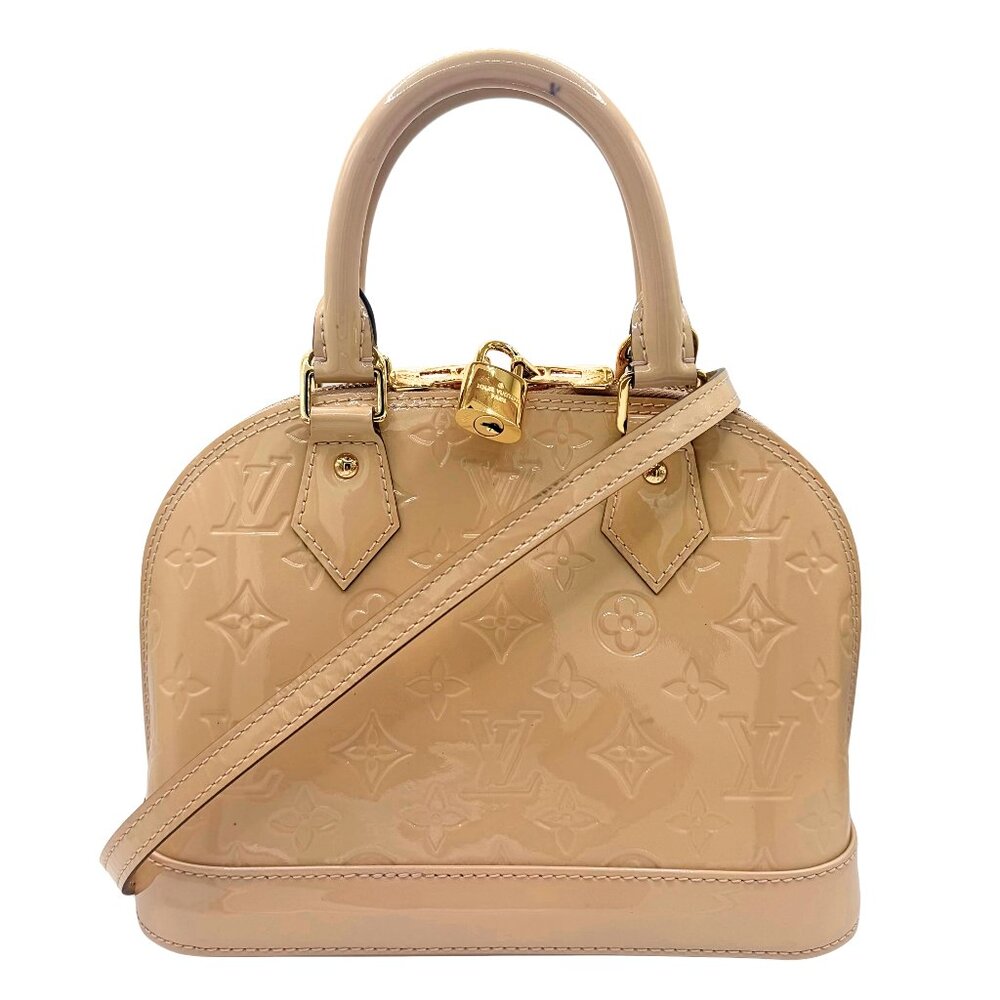 Louis Vuitton Citrine Monogram Vernis Alma BB Bag